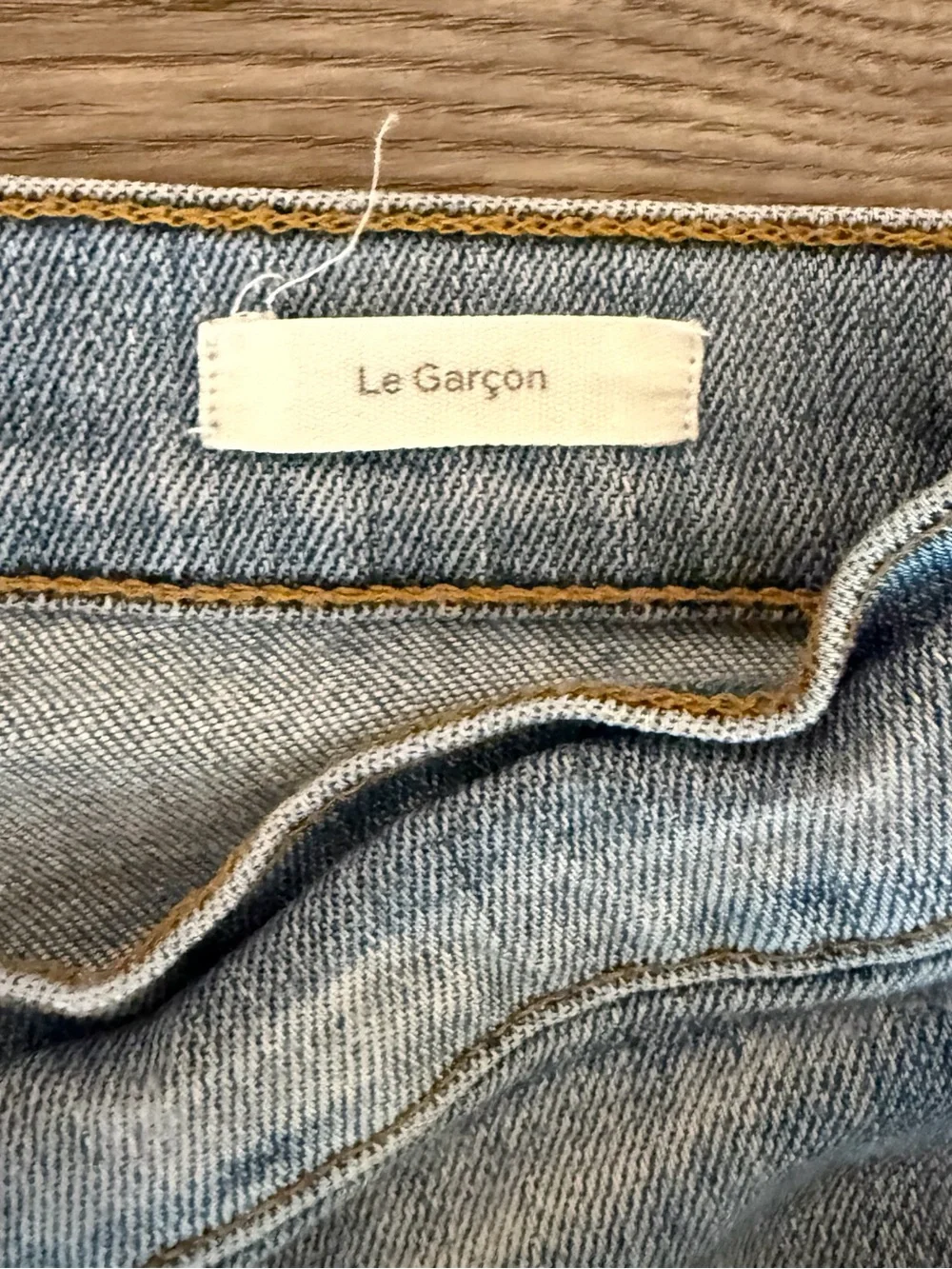 Frame Le Garcon Slit Shadow Hem Norwood Cropped Jean Women’s size 25 Straight - Picture 5 of 7